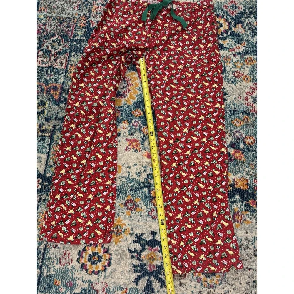 Vineyard Vines Christmas Pajama Pants Dog Whale Presents Unisex Sz Medium - Picture 4 of 6